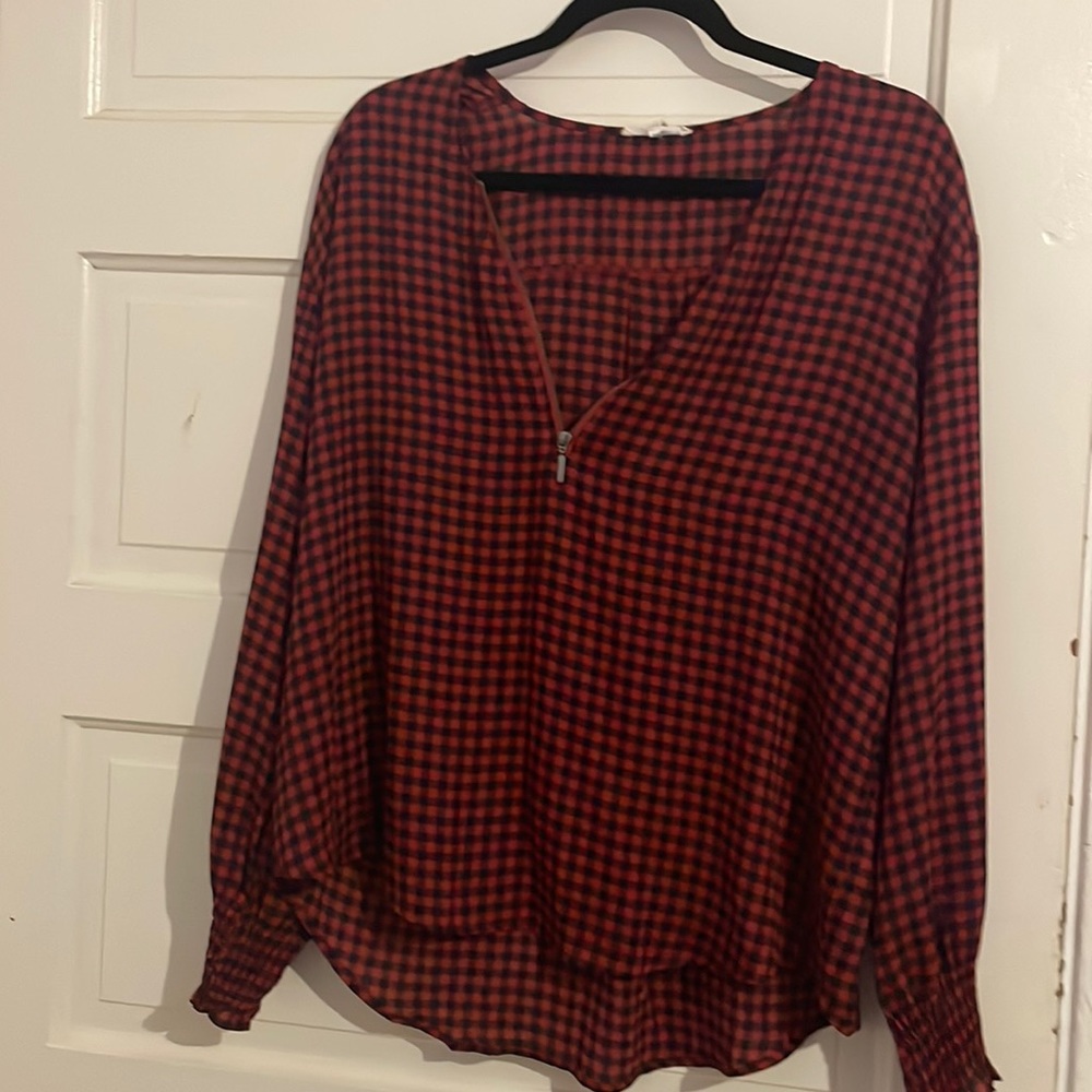 front zip up shirt